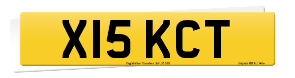 Registration number X15 KCT